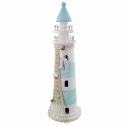 Item 519305 Large Blue White Lighthouse