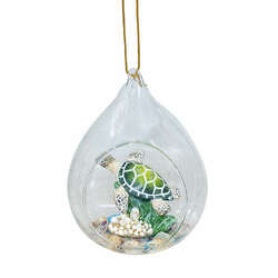 Item 519555 Swimming Turtle Globe Ornament
