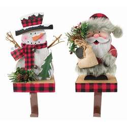 Item 527096 Snowman/Santa Stocking Holder 