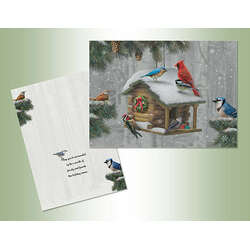 Thumbnail Holiday Bird Feeder Christmas Cards