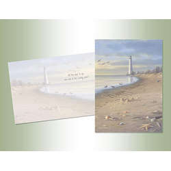 Item 552150 thumbnail Lighthouse Beach Scene Christmas Cards