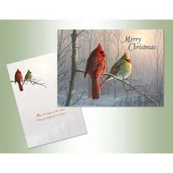 Thumbnail Merry Christmas Cardinal Cards