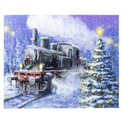 Item 558144 thumbnail Train And Tree Lighted Canvas