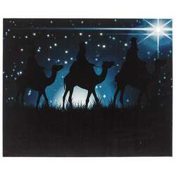 Item 558278 LED Three Wise Men At Night Canvas Print