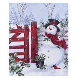 Item 558388 Light Snowman At Garden Gate