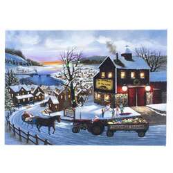 Item 558569 thumbnail Tabletop Farm House Style Lighted Canvas