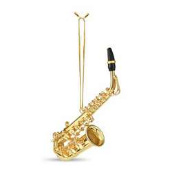Thumbnail Gold Saxophone Ornament