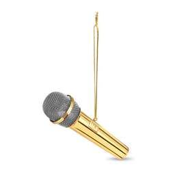 Thumbnail Golden Microphone Ornament