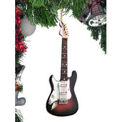 Thumbnail Left Handed Brown Electric Guitar Ornament