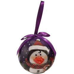 Item 565002 Blinking Penguin Ball Ornament