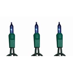 Item 568066 Set of 100 Christmas Tree Lights With Green Wire & Blue Bulbs