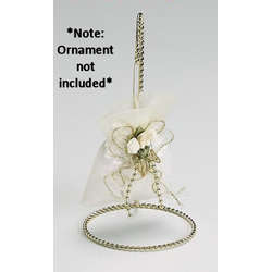 Item 568082 Gold Rope Style Ornament Stand