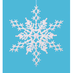 Item 568184 Large Pearlized Snowflake Ornament