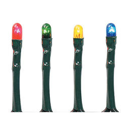 Item 568335 Set of 20 Super Bright Christmas Tree Lights With Green Wire & Multicolor Bulbs