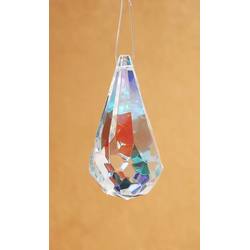 Item 568337 Iridescent Crystal Cut Raindrop Ornament