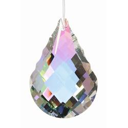 Item 568340 Iridescent Crystal Cut Raindrop Ornament