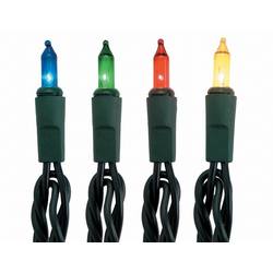Item 579005 thumbnail Set of 50 LED Christmas Tree Lights With Green Wire & Multicolor Bulbs