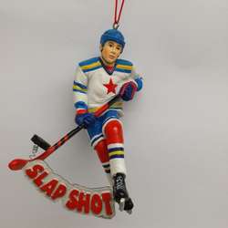 Item 599060 Slap Shot Hockey Player Ornament