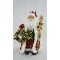 Item 599245 thumbnail Standing Santa with Wreath and Staff