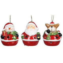Thumbnail LED Santa/Snowman/Reindeer Ornament