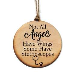 Item 613277 thumbnail Not All Angels Have Wings Some Have Stethoscopes Ornament