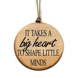 Item 613279 thumbnail It Takes A Big Heart To Shape Little Minds Ornament