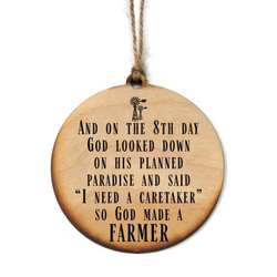 Item 613289 God Made A Farmer Ornament