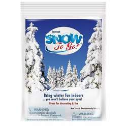 Item 640002 Pack of Instant Snow To Go