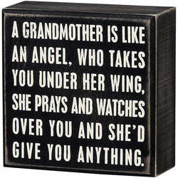 Thumbnail A Grandmother Is Like An Angel Box Sign