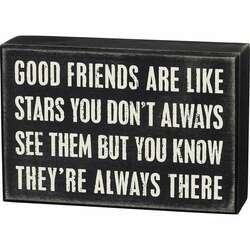 Item 642022 thumbnail Good Friends Are Like Stars Box Sign