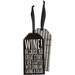 Item 642299 Wine Because Bottle Tag