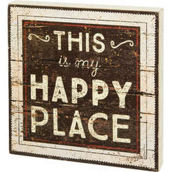 Item 642411 This Is My Happy Place Box Sign