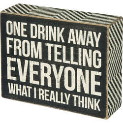 Item 642534 thumbnail One Drink Box Sign