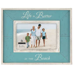 Item 647076 Life Better At Beach Photo Frame
