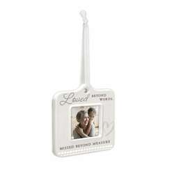 Item 647122 Loved Beyond Words Picture Frame Ornament