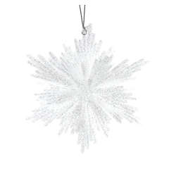 Item 805027 White Snowflake Ornament