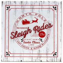 Item 808009 Sleigh Rides Wall Plaque