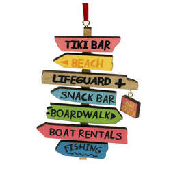 Item 808043 Beach Arrows/Directions Sign Ornament