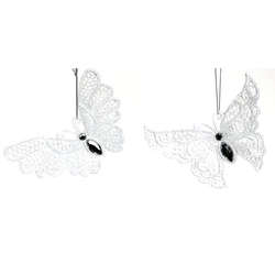 Item 812018 Clear Butterfly With Gem Ornament