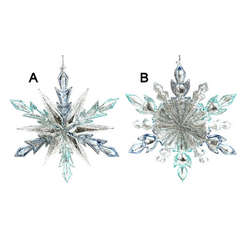 Thumbnail Blue/Silver Snowflake Ornament