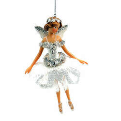 Item 820043 thumbnail White Fairy With Wings Ornament