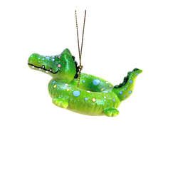 Item 820050 Crocodile Pool Float Ornament