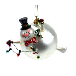Thumbnail Round Body Snowman Ornament
