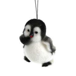 Item 820088 Flocked Penguin Ornament