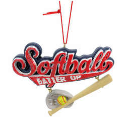 Item 825024 Softball Batter Up Sign Ornament