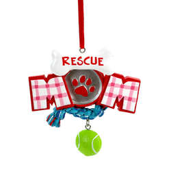 Thumbnail Rescue Dog Mom Sign Ornament