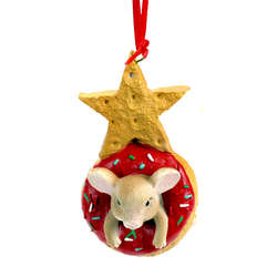 Item 833014 Donut Tree With Mouse Ornament