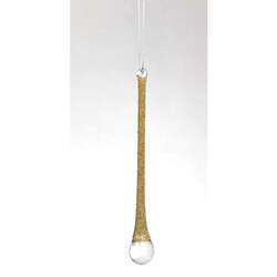 Thumbnail Glass Gold Icicle Ornament