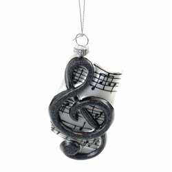 Item 844046 Clef Note With Sheet Music Ornament