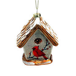Item 844084 Cardinal With Birdhouse Ornament
